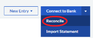 reconcile button old location